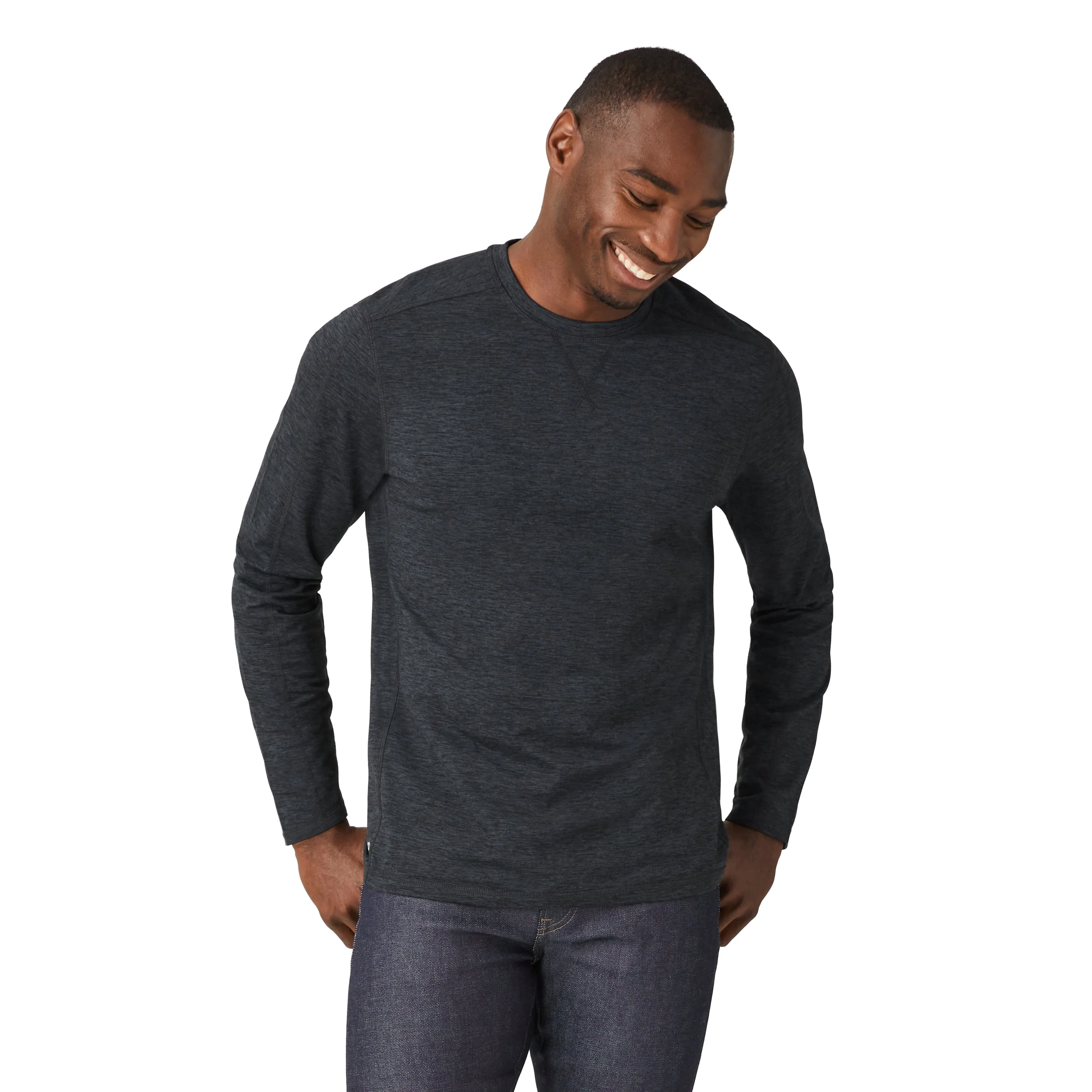 Free Country Men's FreeCycle Sueded Long Sleeve Crew Neck