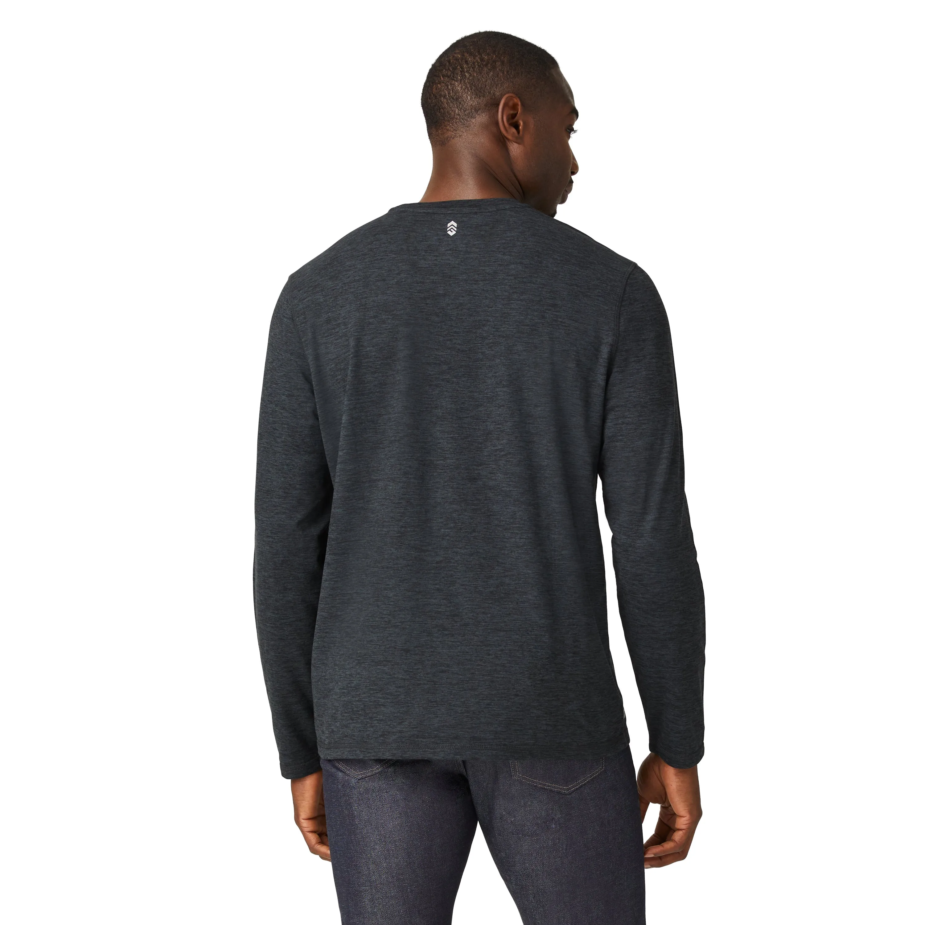 Free Country Men's FreeCycle Sueded Long Sleeve Crew Neck