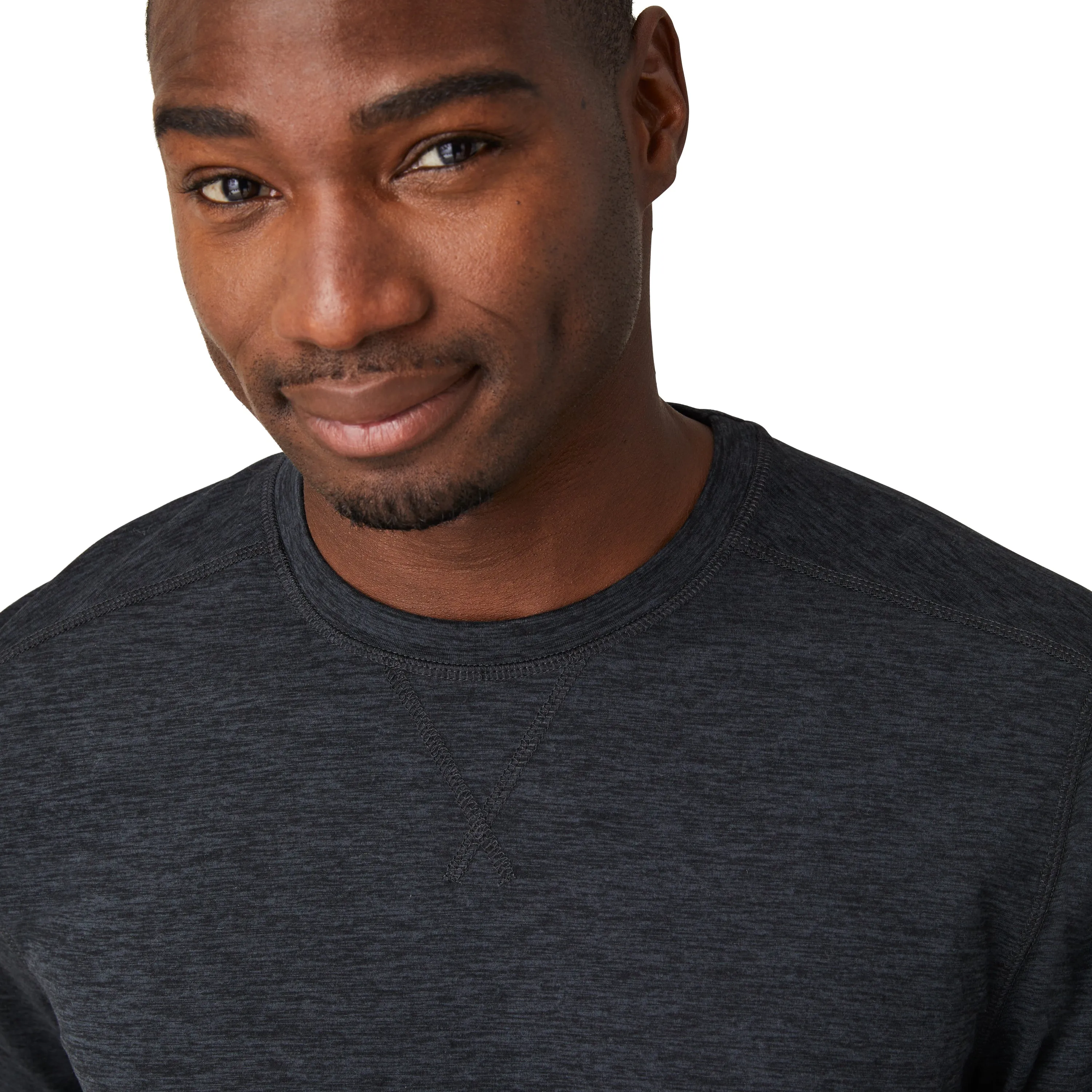 Free Country Men's FreeCycle Sueded Long Sleeve Crew Neck