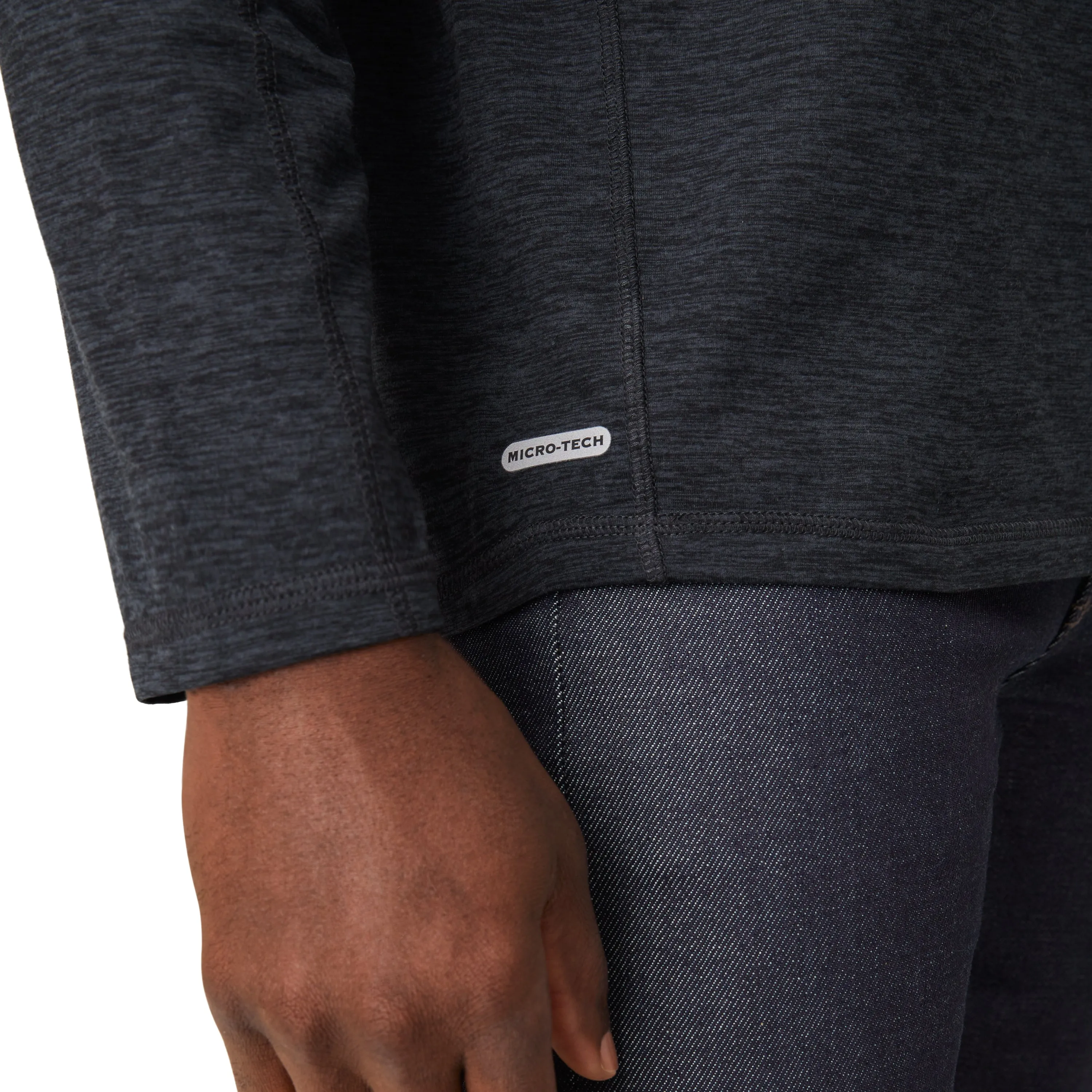 Free Country Men's FreeCycle Sueded Long Sleeve Crew Neck