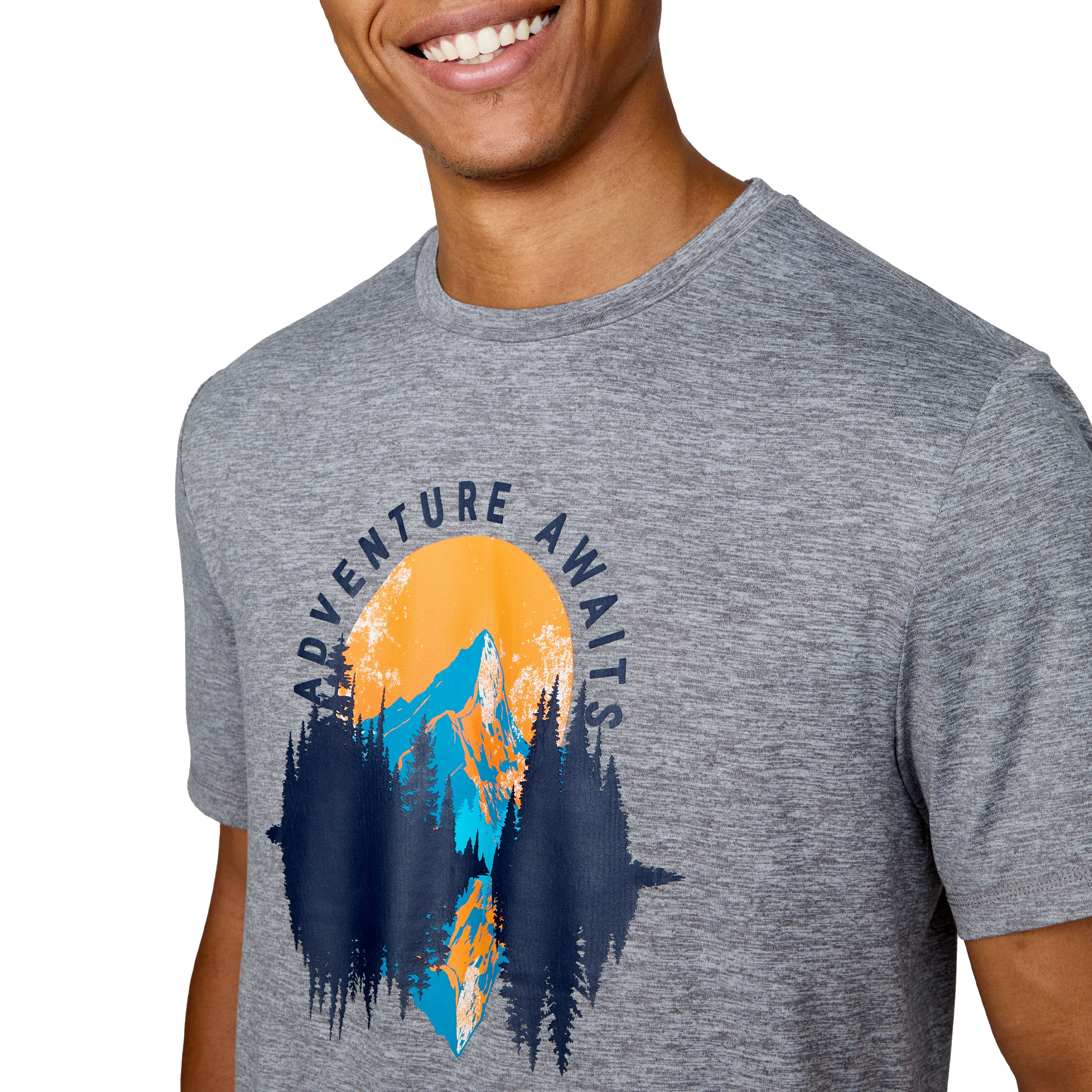 Free Country Men's Super Soft Short Sleeve Crew Tee - 2 Pack