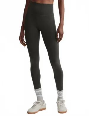 Freesoft High Rise Legging In Dark Green Activewear Womens - gym outfits discount