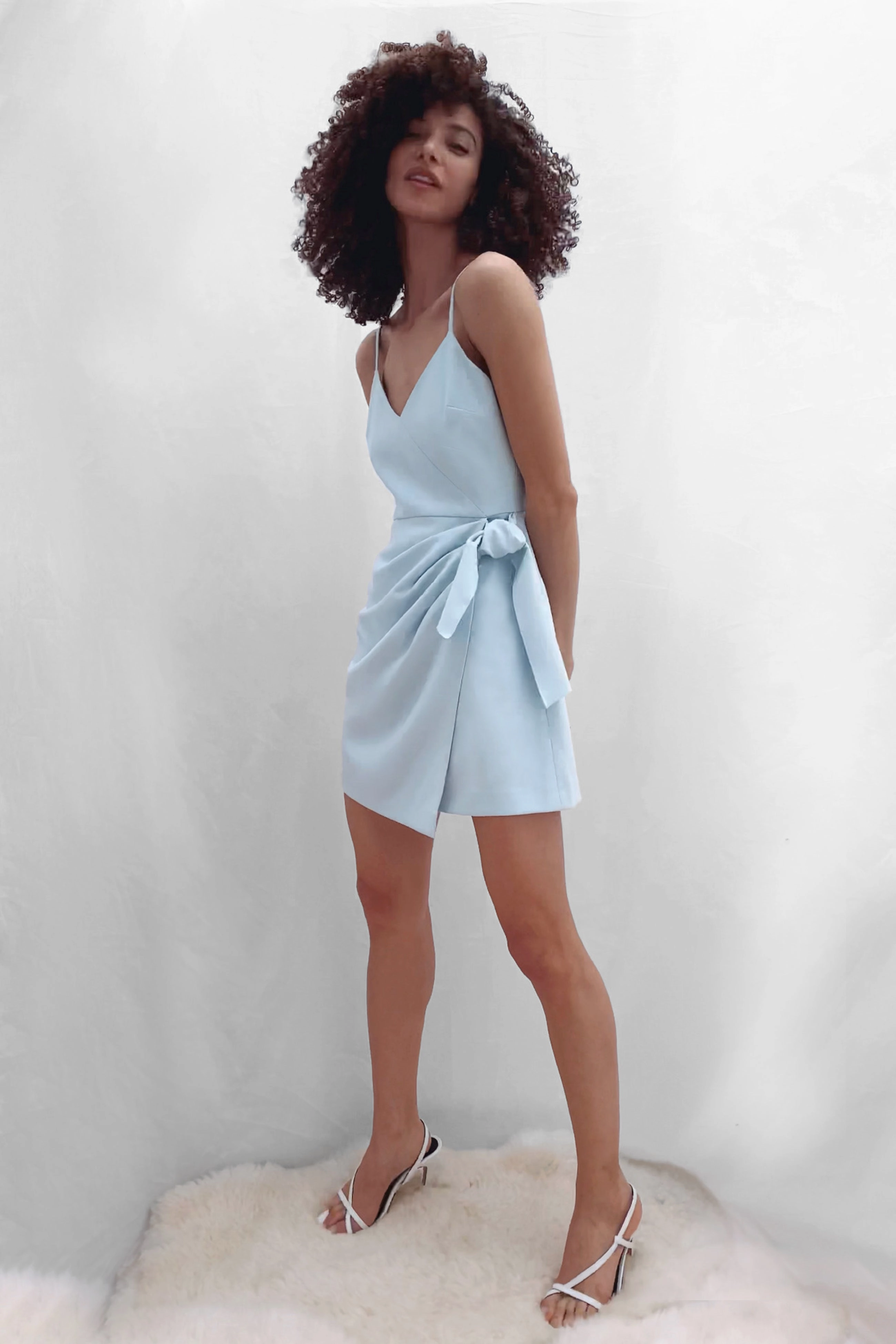 French Connection Amalie Dress - Light Dream Blue