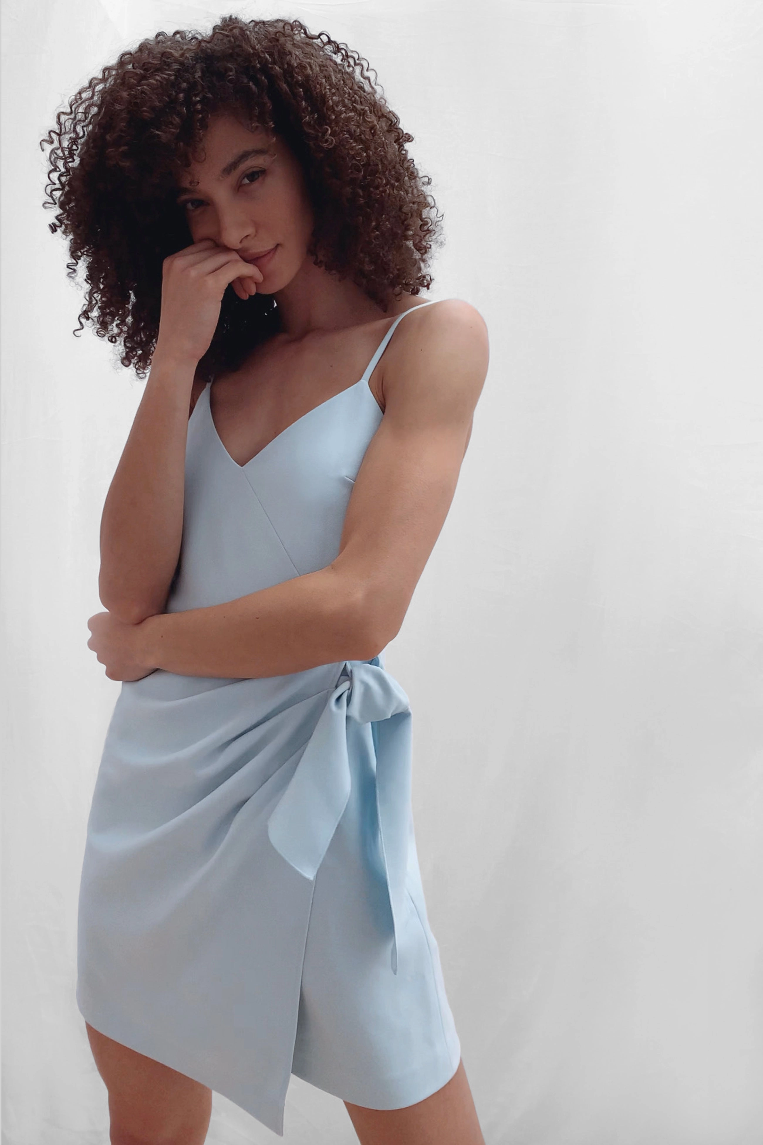 French Connection Amalie Dress - Light Dream Blue