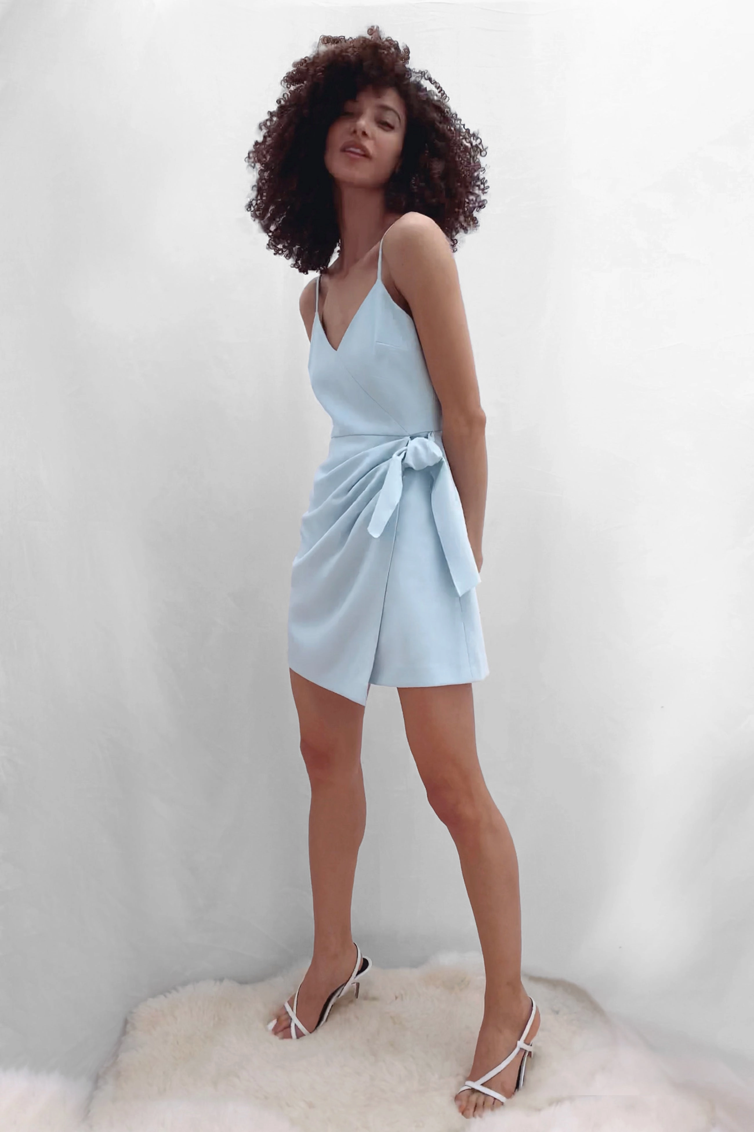 French Connection Amalie Dress - Light Dream Blue