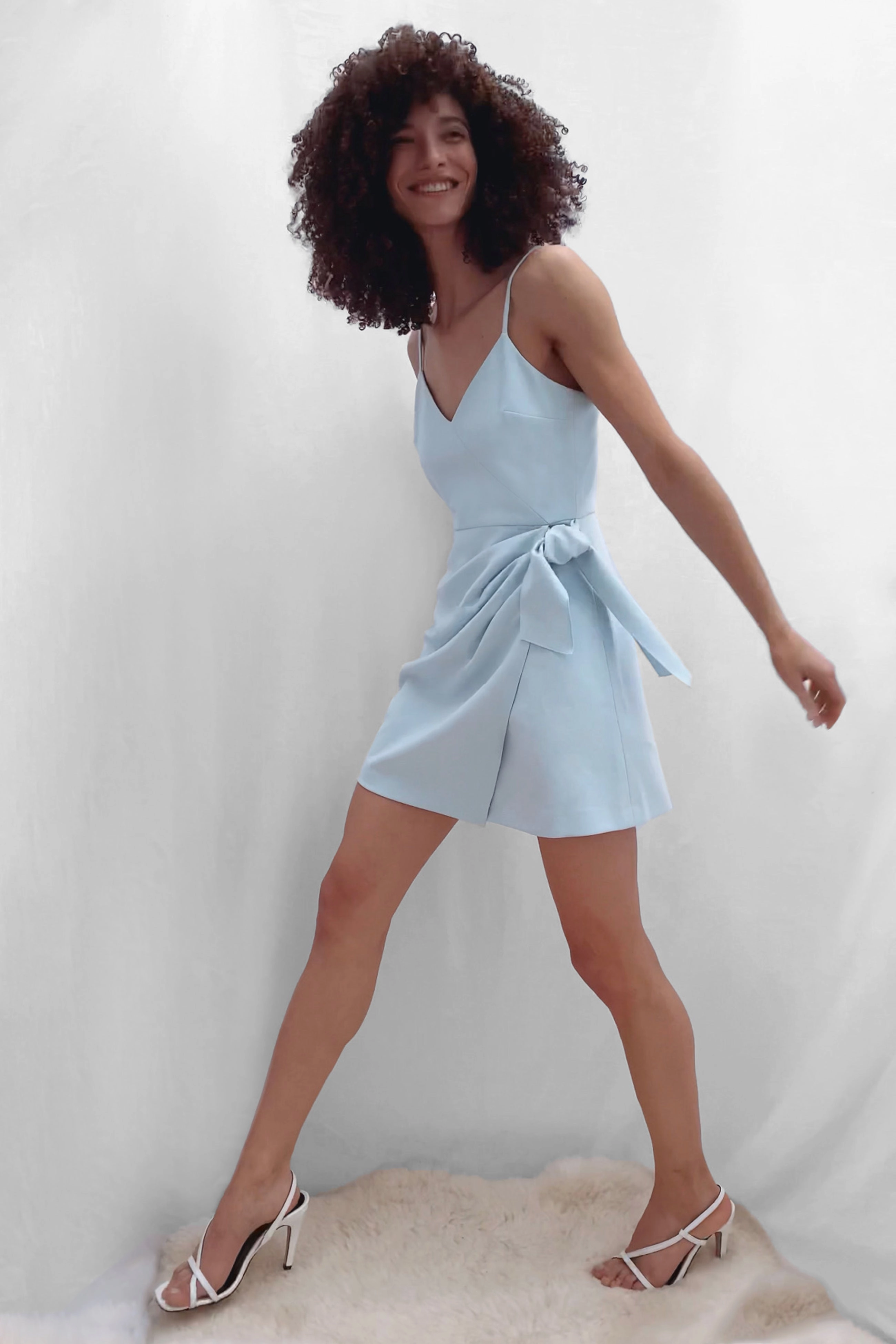 French Connection Amalie Dress - Light Dream Blue