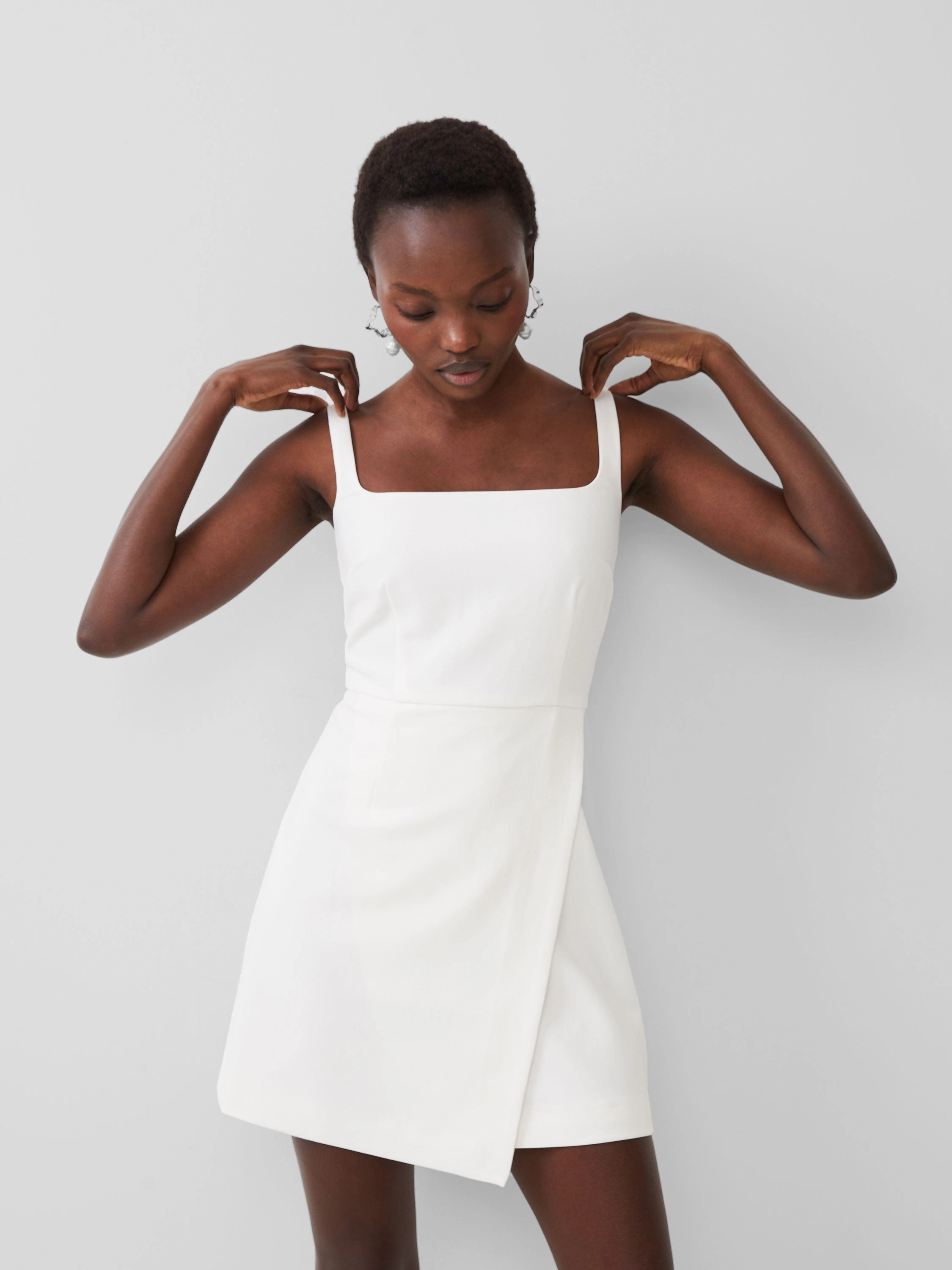 French Connection Hannah Dress - Summer White cheap womens dresses