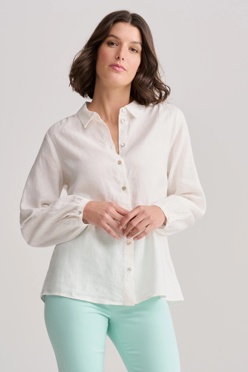 French Linen Shirt - Chalk