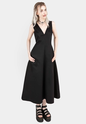 Freyja Cotton Midaxi Dress Dresses Womens - beach dresses cheap