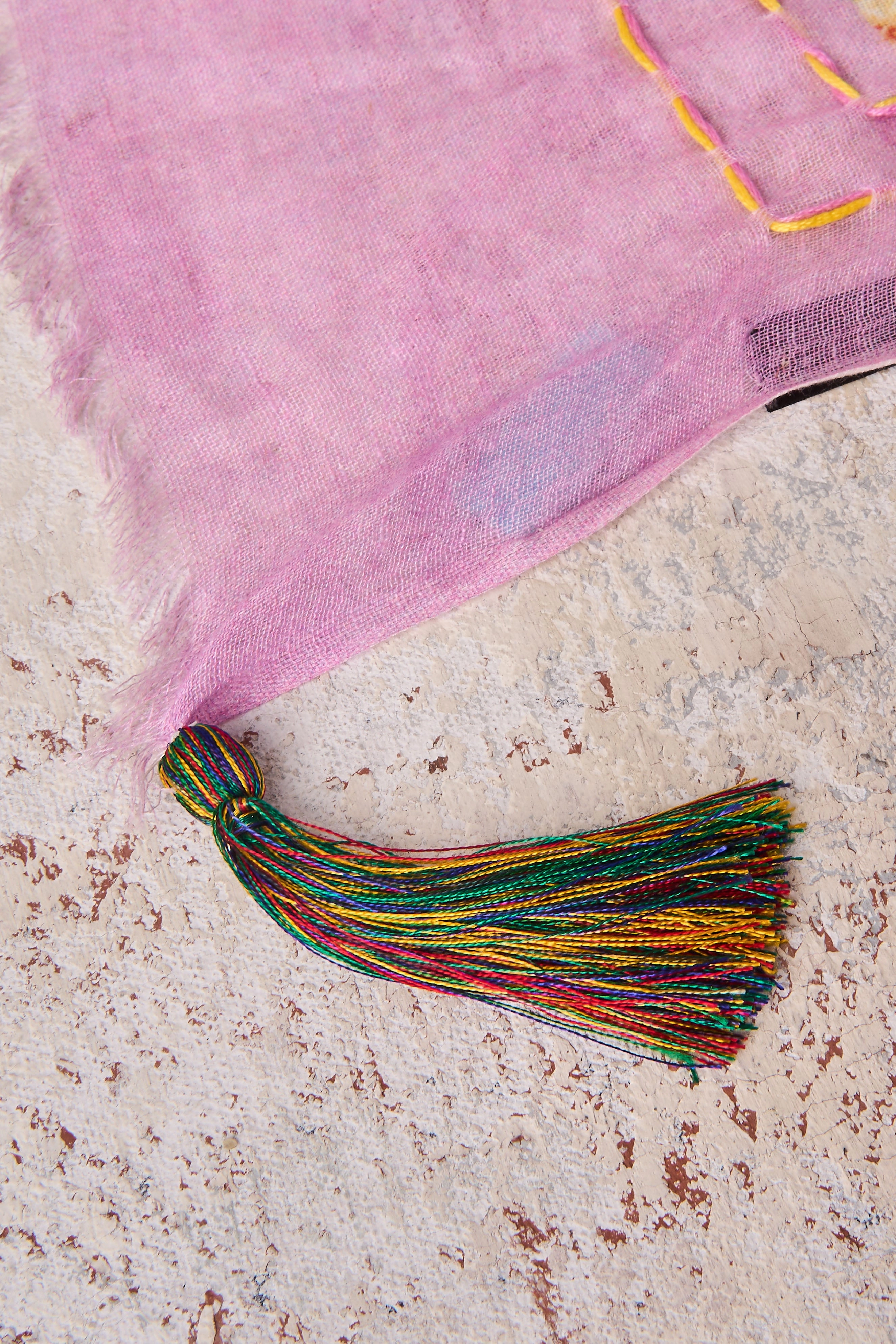 Fruit Checks Cotton Scarf - Multi