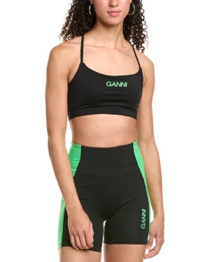 GANNI Active Strap Top Activewear Womens - yoga pants clearance