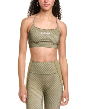 GANNI Active Strap Top Activewear Womens - yoga pants clearance