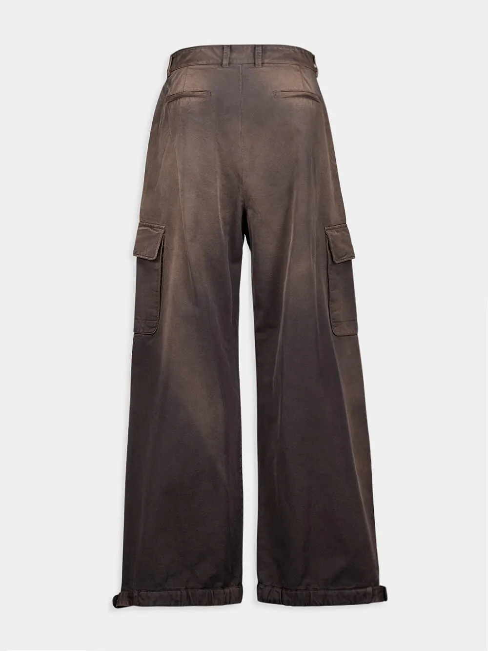 Garment-Dyed Cotton Cargo Pants
