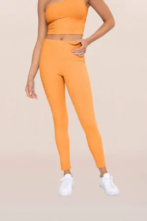 Geo Spiral Legging In Tangerine Activewear Womens - sports bras best price