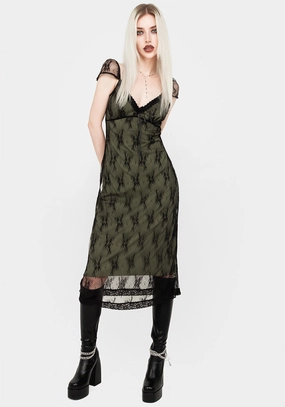 Gladioli Stretch Lace Midi Dress Dresses Womens - beach dresses cheap