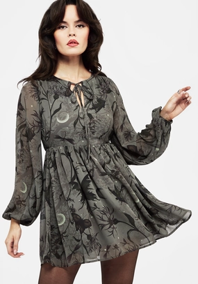 Gloriana Floral Print Chiffon Mini Dress Dresses Womens - beach dresses cheap