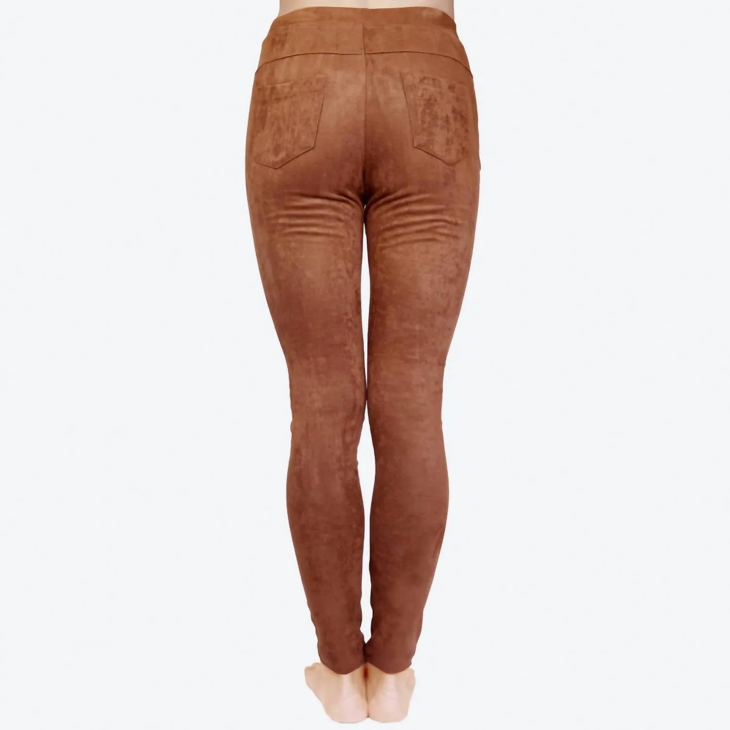 Going For A Ride Suede Leggings In Camel