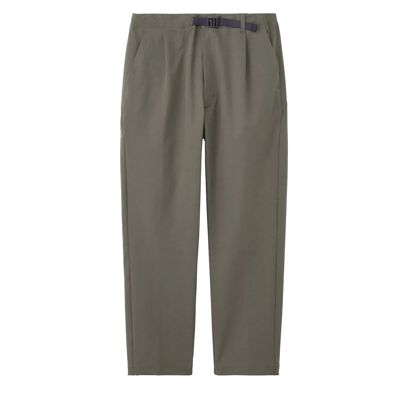 Goldwin One Tuck Tapered Stretch Pants Dark Olive mens joggers promo code