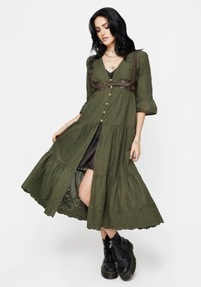 Gossamer Tiered Overdress - Green Dresses Womens - wedding guest outfits