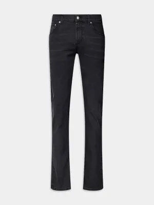 Graffiti Denim Jeans in Black Bottoms Mens - cheap mens shorts online