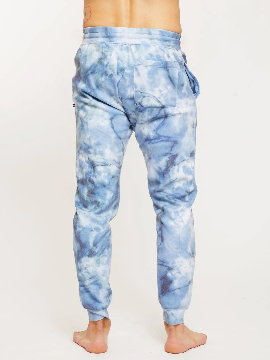 Granite Marble Jogger In Blue Marble Print