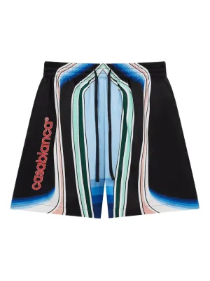 Graphic Mountain Silk Shorts cheap mens pants online