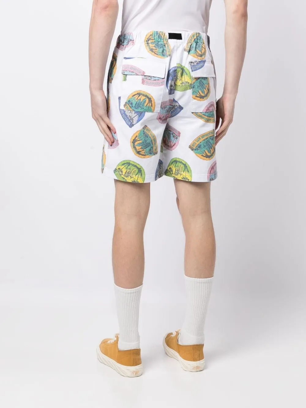 Graphic-Print Cotton Shorts
