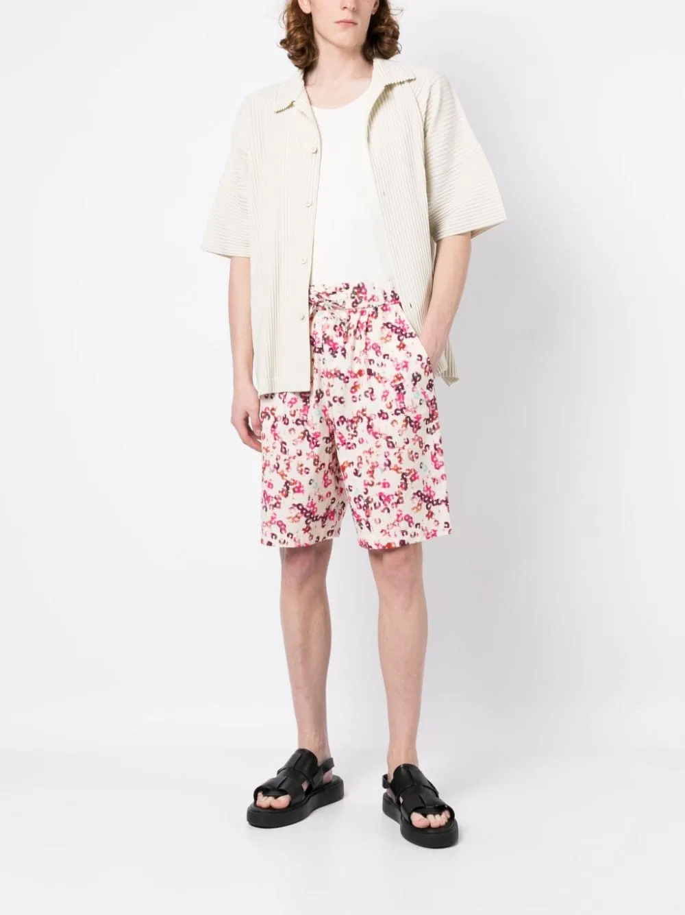 Graphic-Print Shorts