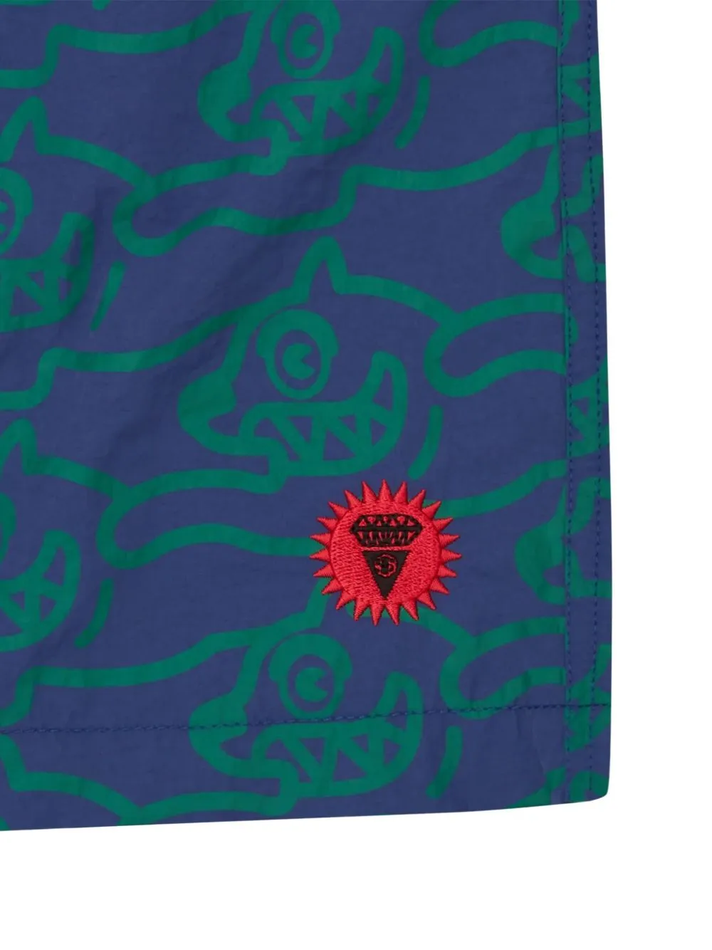 Graphic-Print Swim Shorts