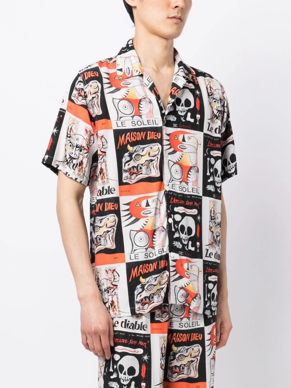 Graphic-Print Short-Sleeve Shirt