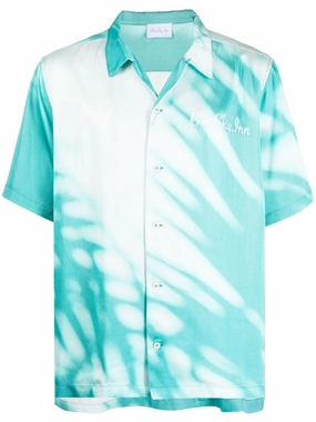 Graphic-Print Short-Sleeve Shirt mens polos clearance