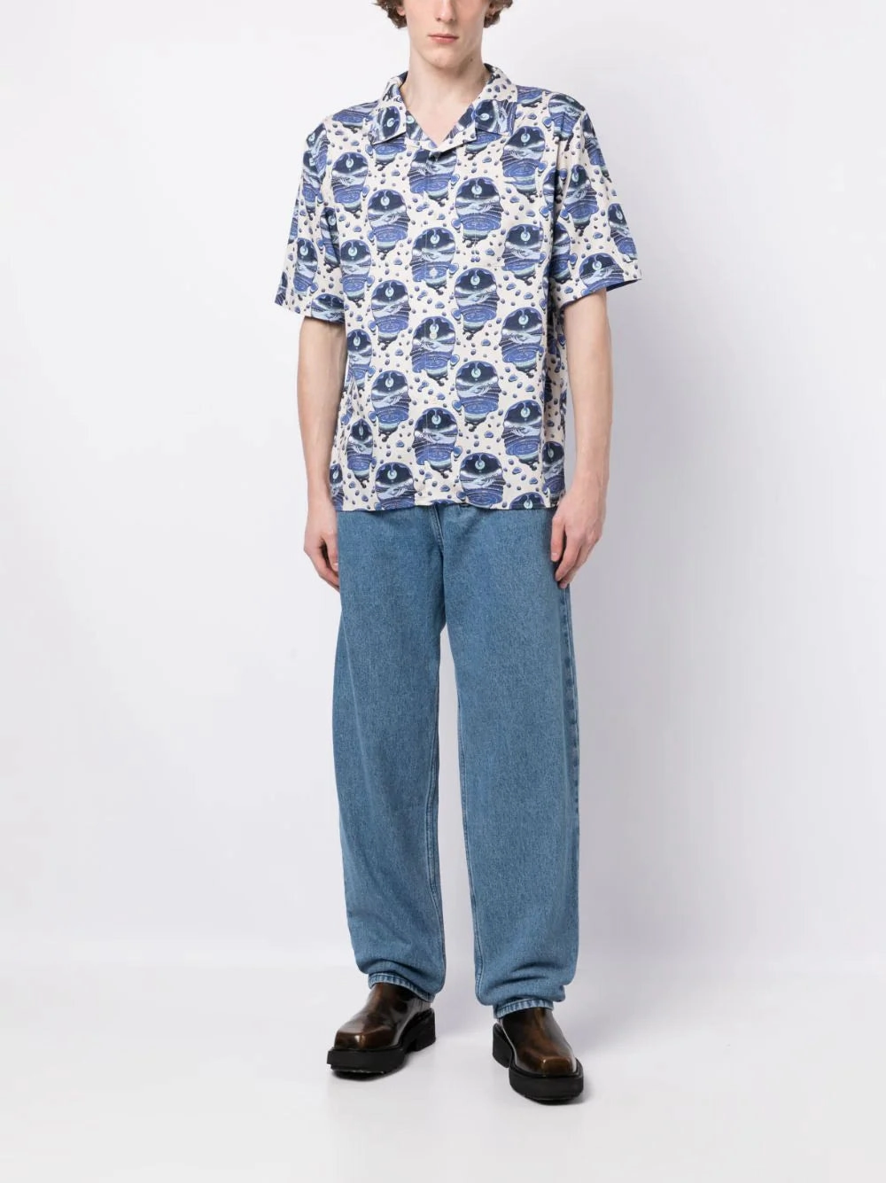 Graphic-Print Short-Sleeve Shirt