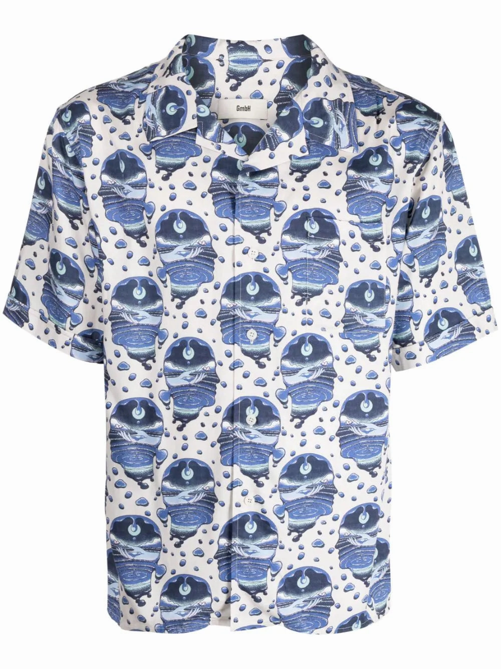 Graphic-Print Short-Sleeve Shirt mens polos clearance