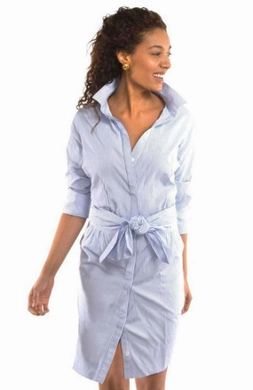 Gretchen Scott Breezy Blouson Dress - Blues maxi dresses clearance