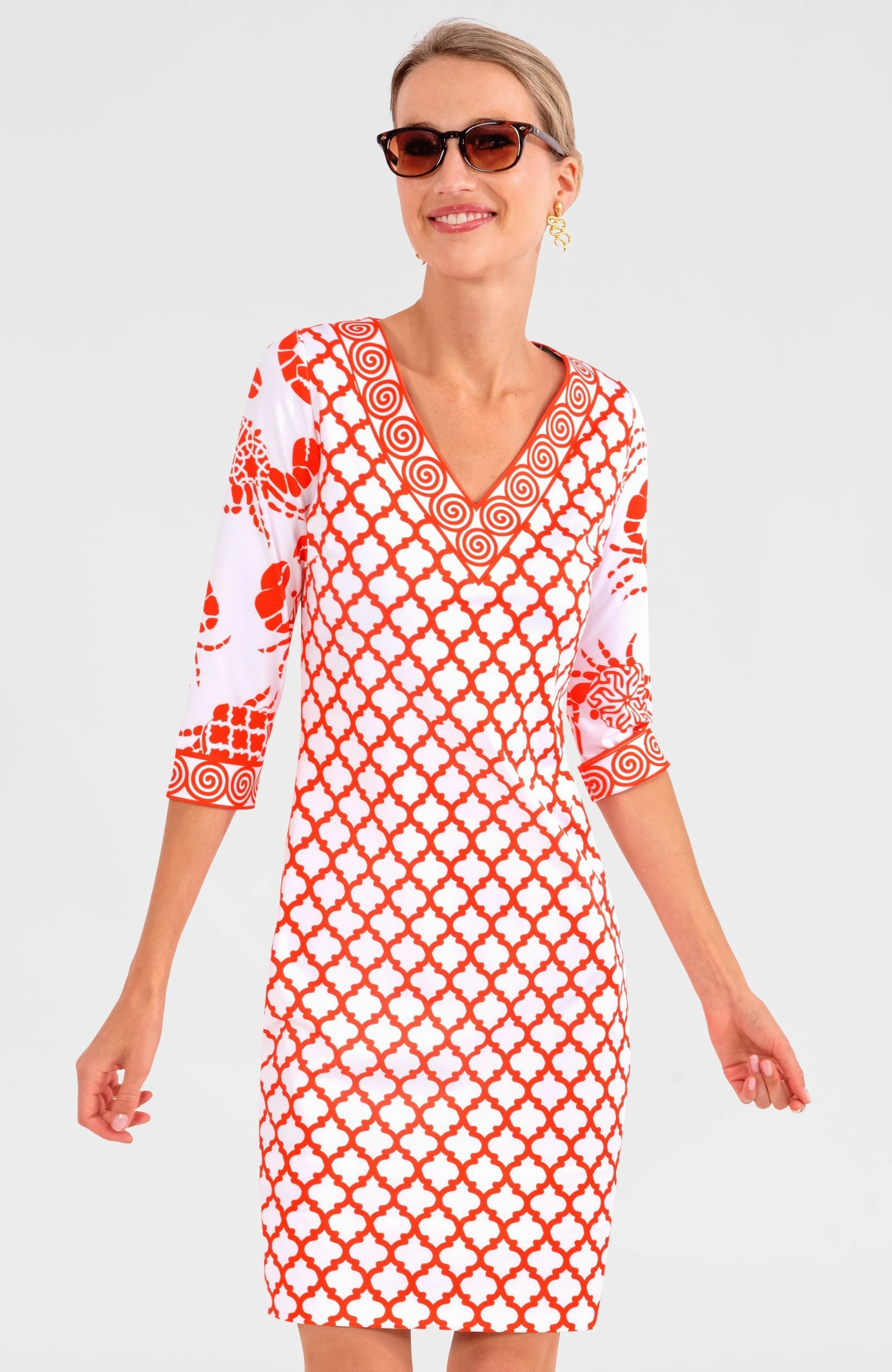 Gretchen Scott Crab Soup Dress - Tomato maxi dresses clearance