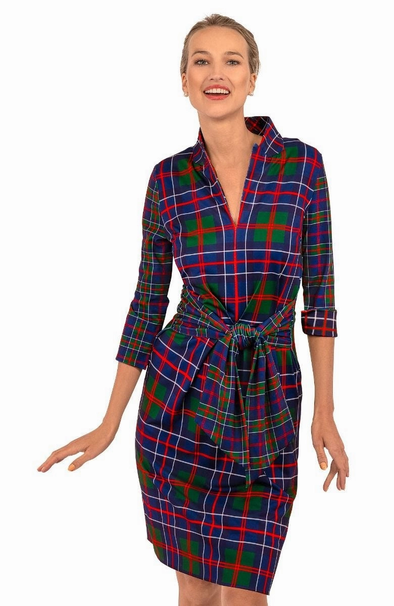 Gretchen Scott Dapper Dress - Balmoral Plaid - Multi