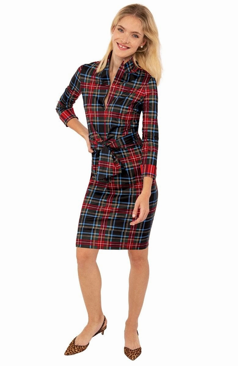 Gretchen Scott Dapper Dress - Duke Of York - Black/Multi