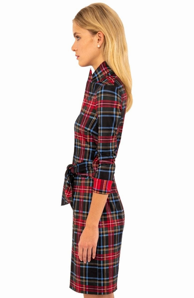Gretchen Scott Dapper Dress - Duke Of York - Black/Multi