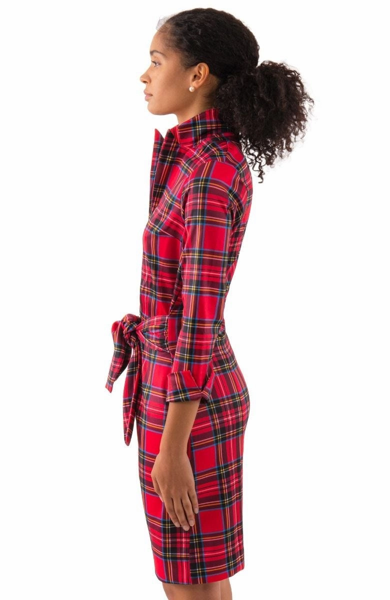 Gretchen Scott Dapper Dress - Duke Of York - Red/Multi