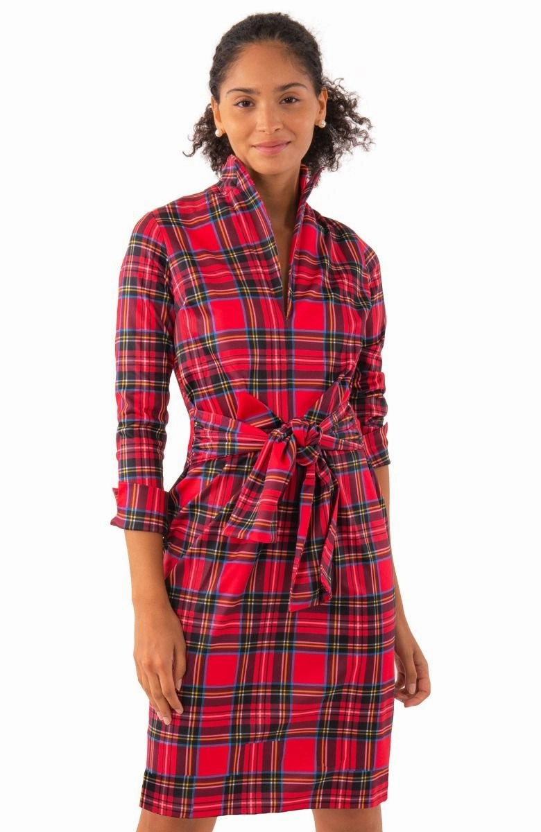 Gretchen Scott Dapper Dress - Duke Of York - Red/Multi