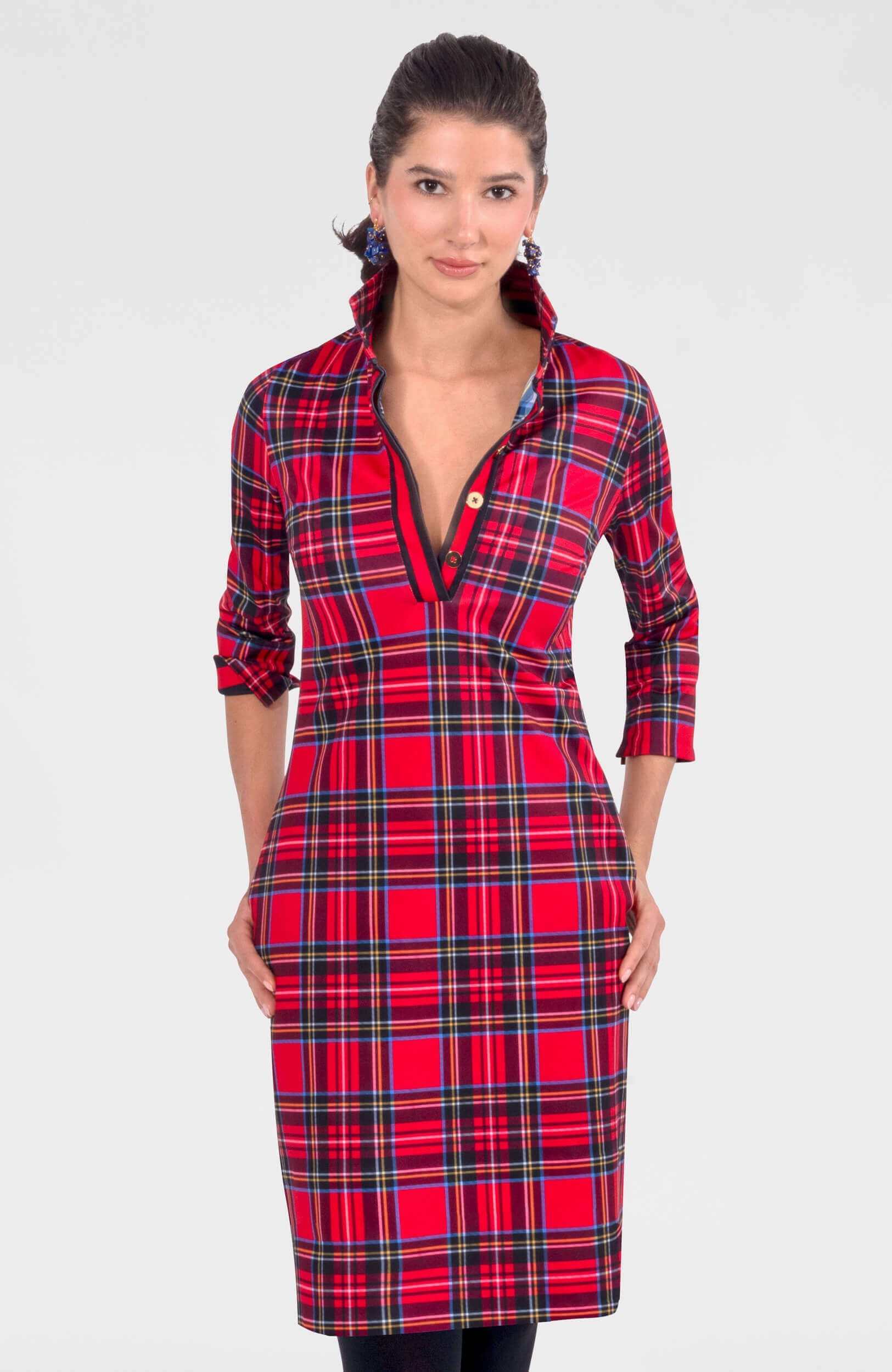 Gretchen Scott Everywhere Dress - Duke of York - Red Multi maxi dresses clearance