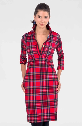 Gretchen Scott Everywhere Dress - Duke of York - Red Multi maxi dresses clearance
