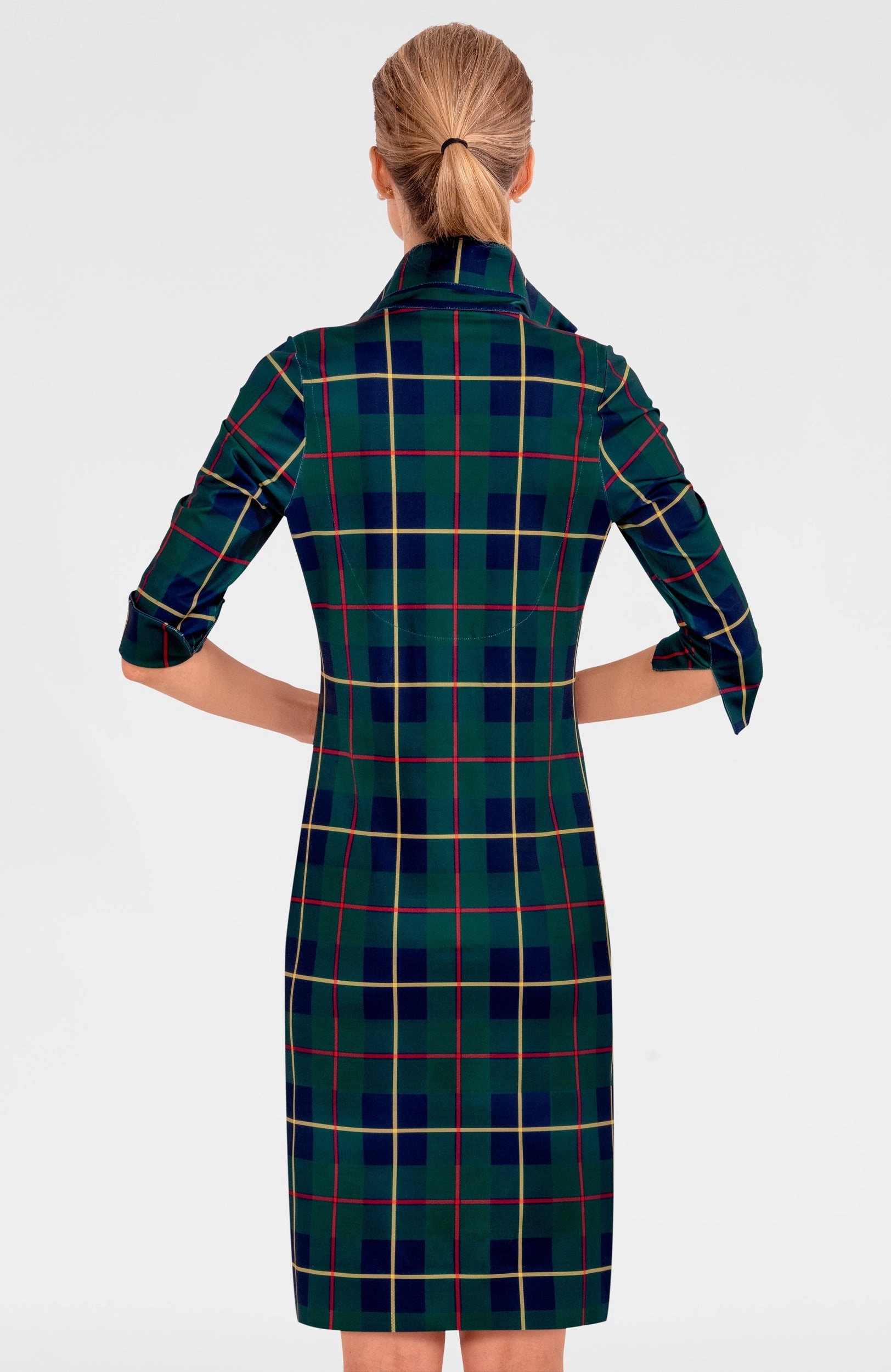 Gretchen Scott Everywhere Dress - Plaidly Cooper - Green Multi