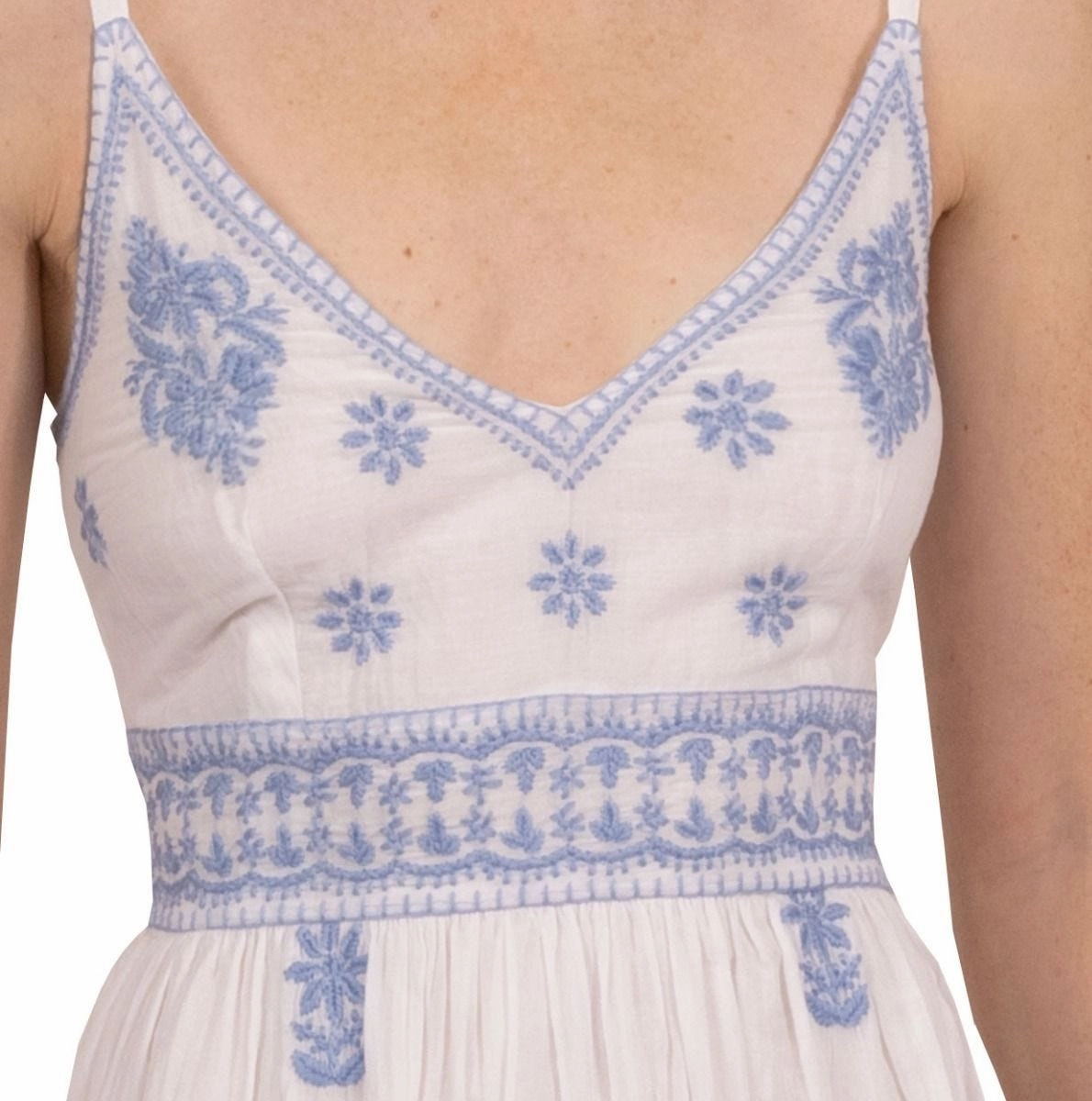 Gretchen Scott Fiesta Time Dress - White/Peri