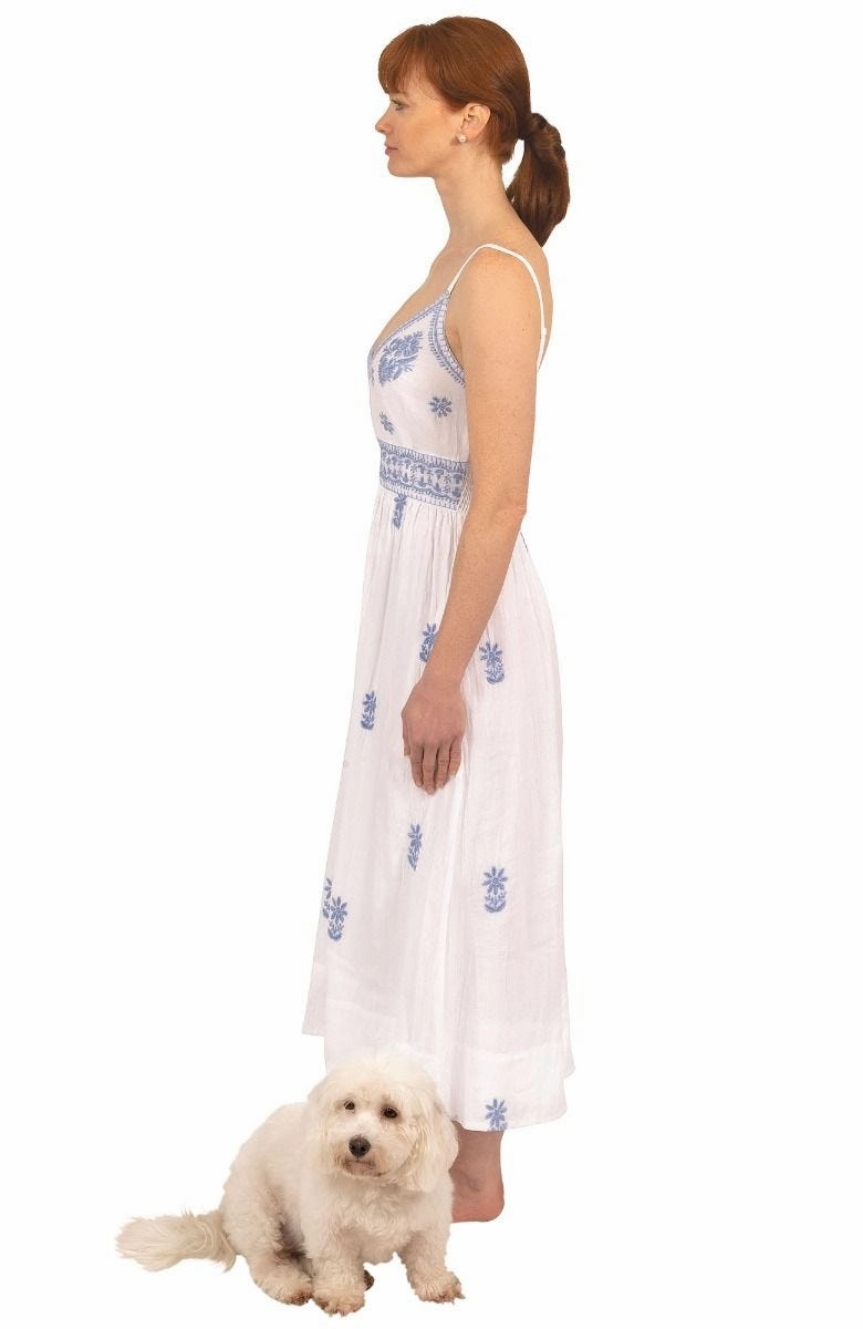 Gretchen Scott Fiesta Time Dress - White/Peri