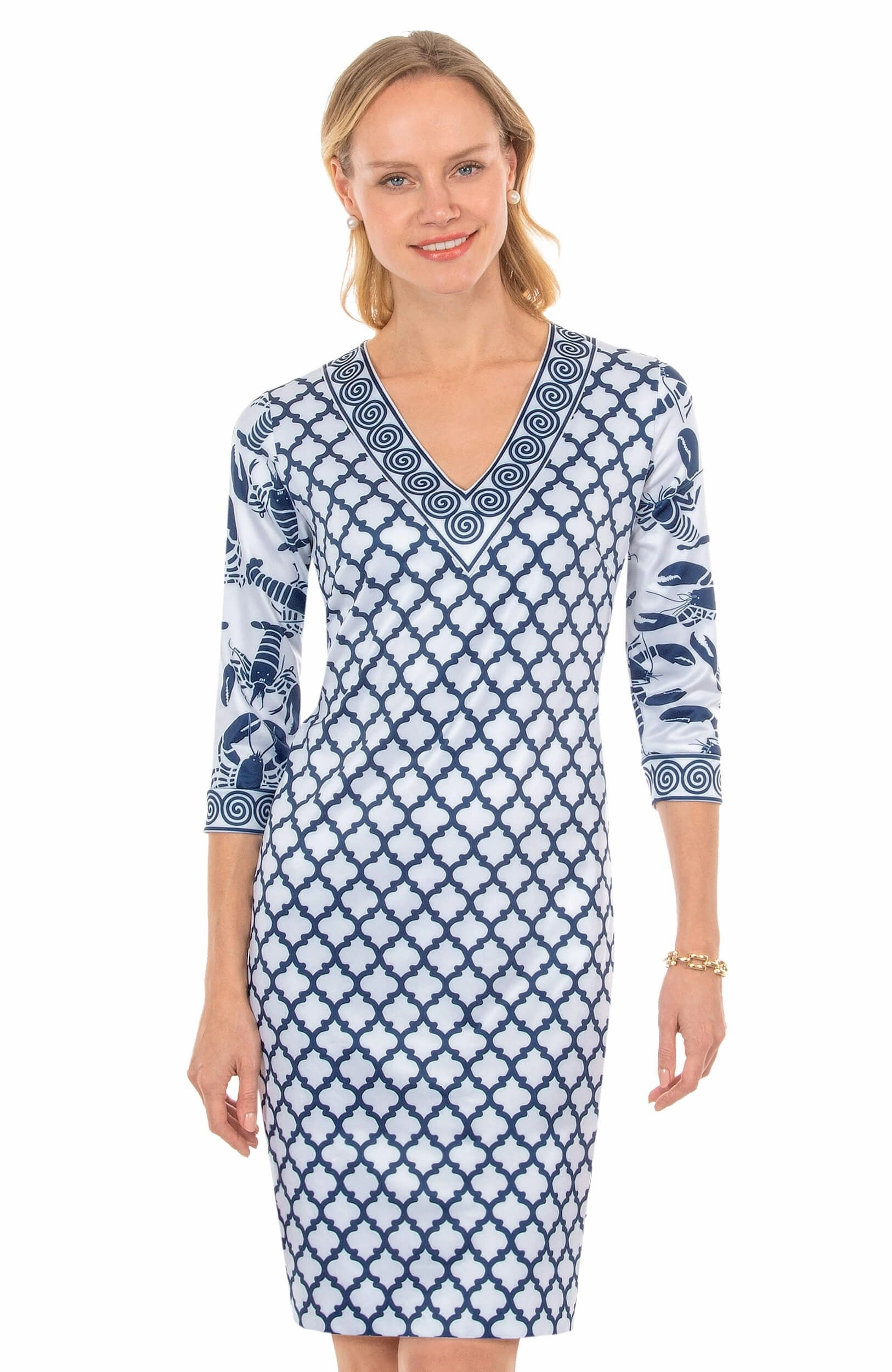 Gretchen Scott Lobster Soup Dress - Navy