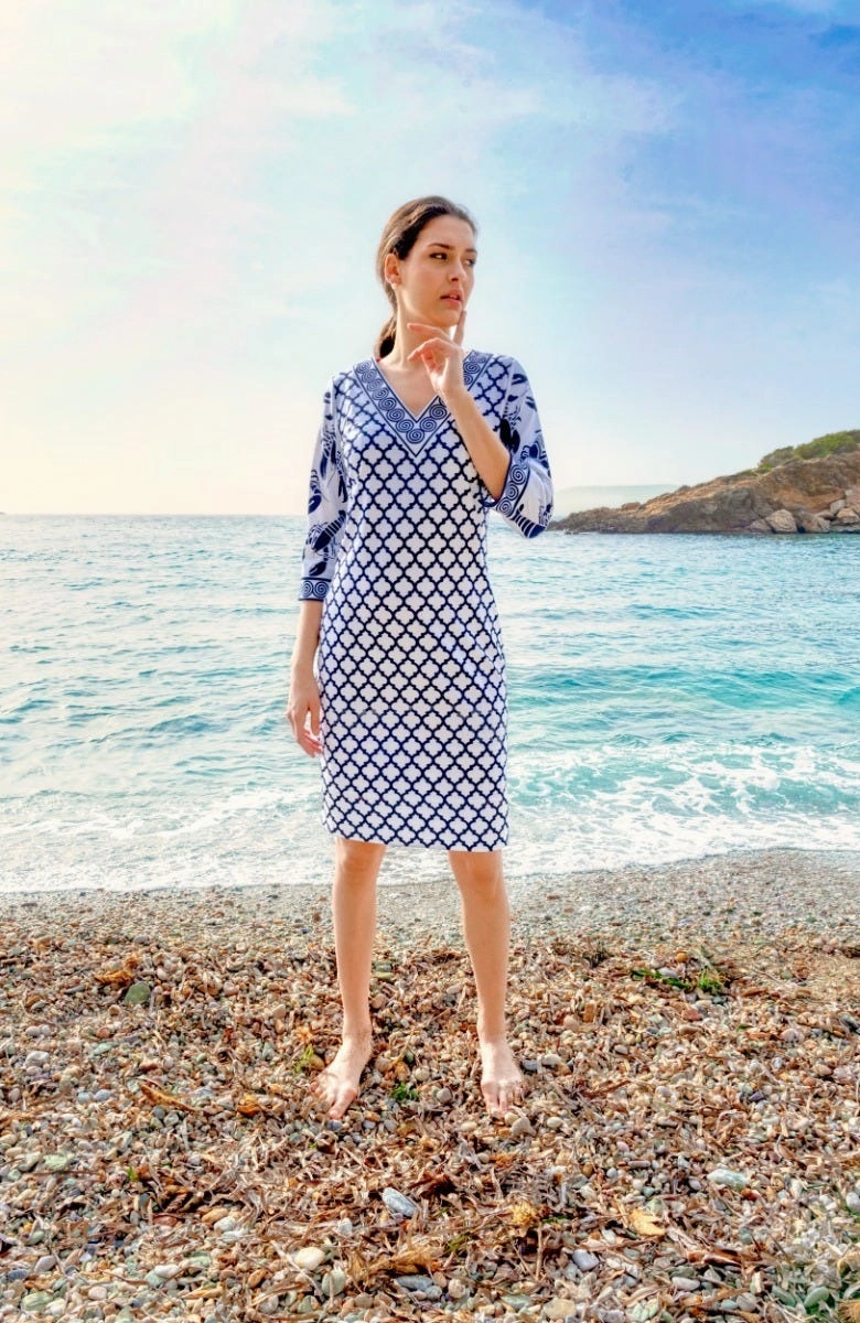 Gretchen Scott Lobster Soup Dress - Navy