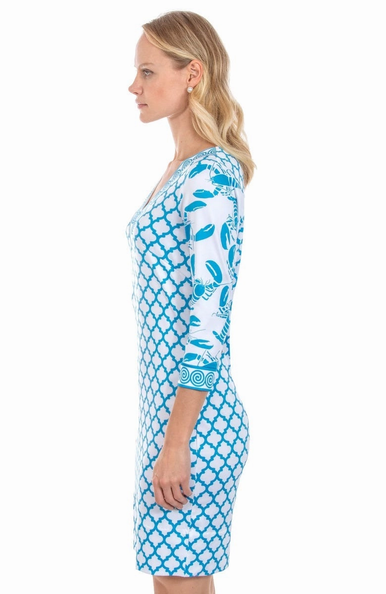 Gretchen Scott Lobster Soup Dress - Turquoise