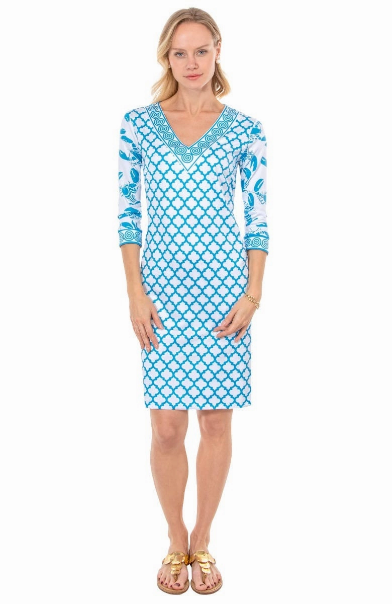 Gretchen Scott Lobster Soup Dress - Turquoise
