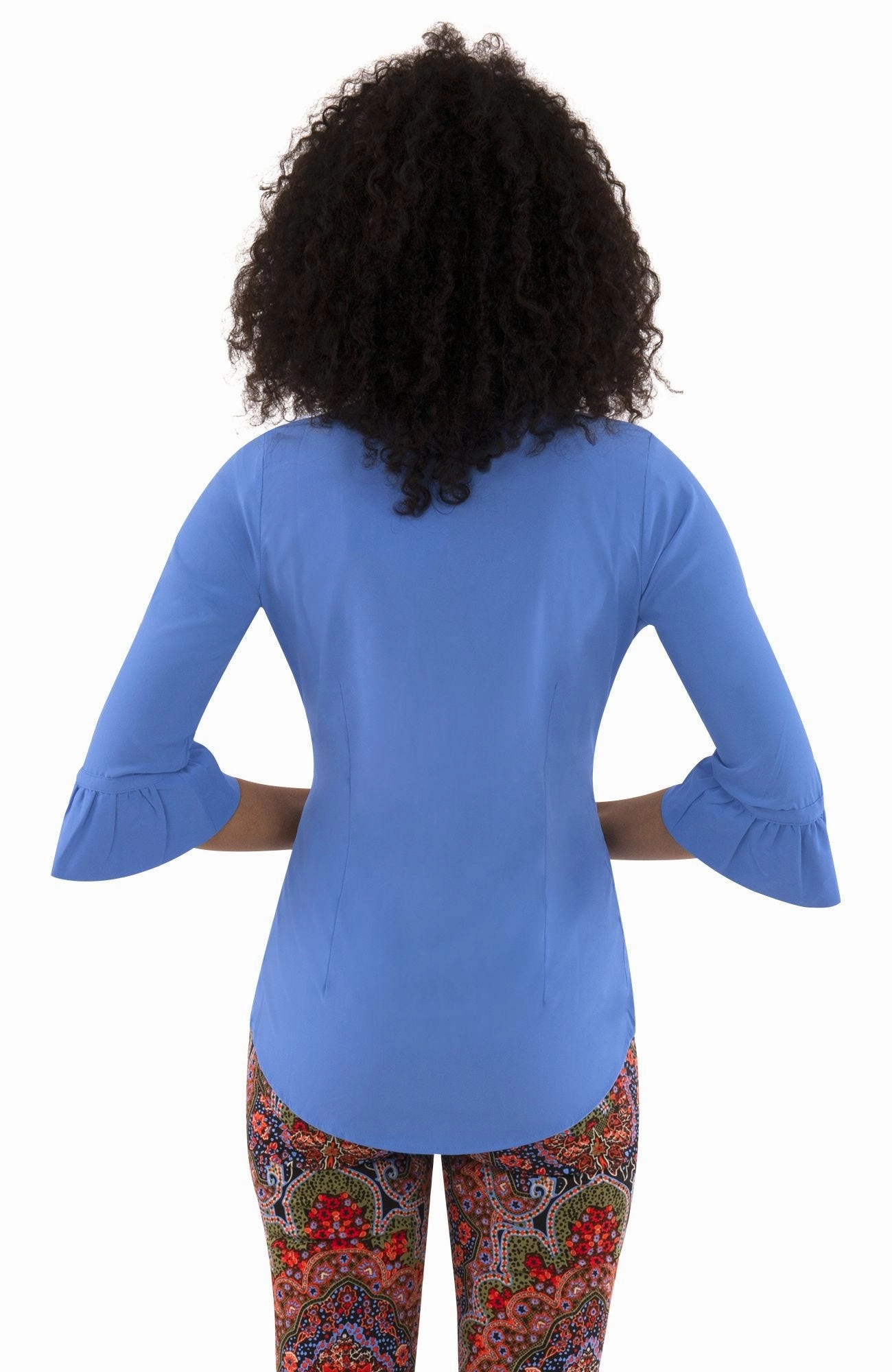Gretchen Scott Priss Chiffon Blouse - French Blue